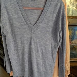 Jcrew Women’s light grey blue sweater size medium - Like New